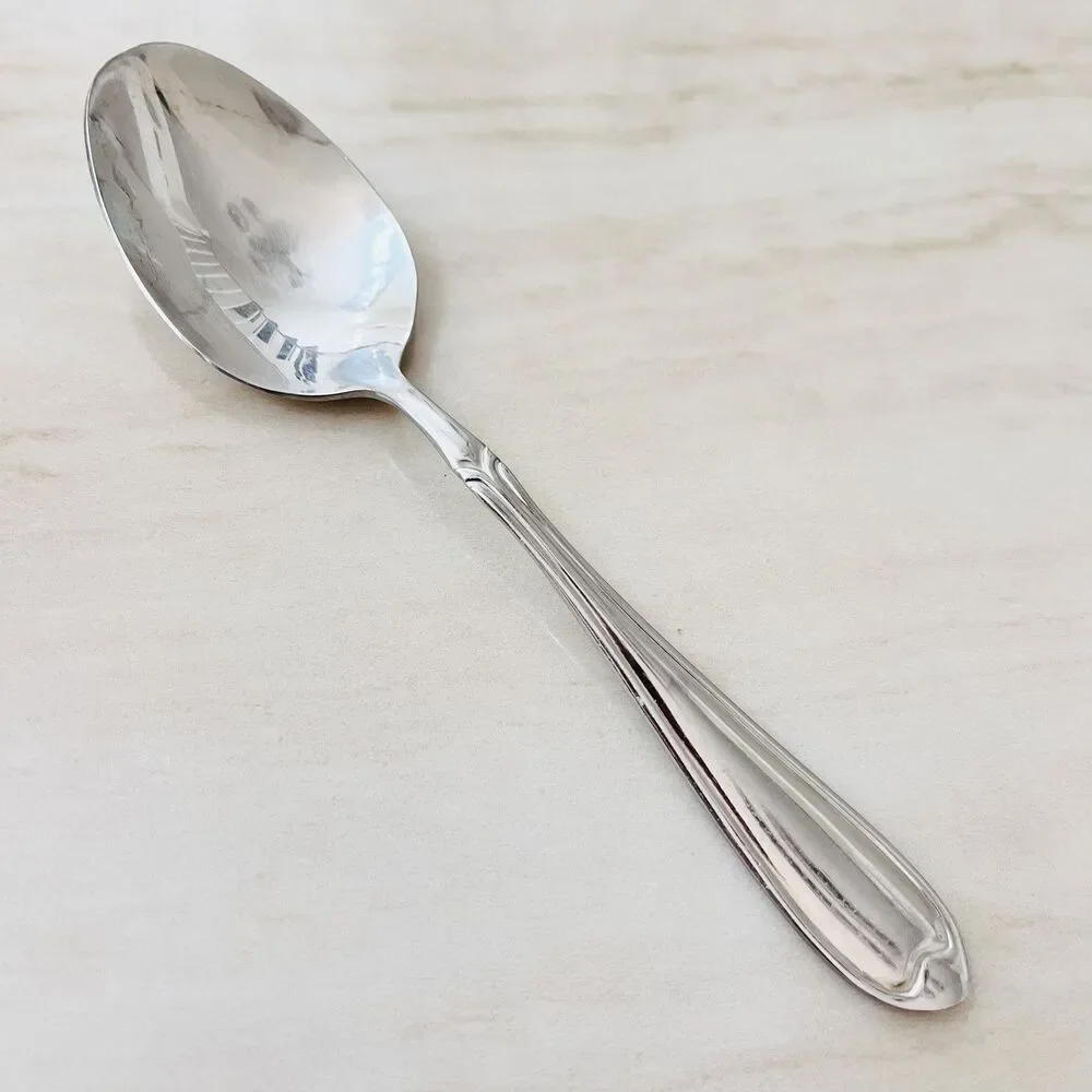 2pc WALLACE Summerset Stainless Teaspoon 6 1/4 in Flatware Replacement PLAINBACK